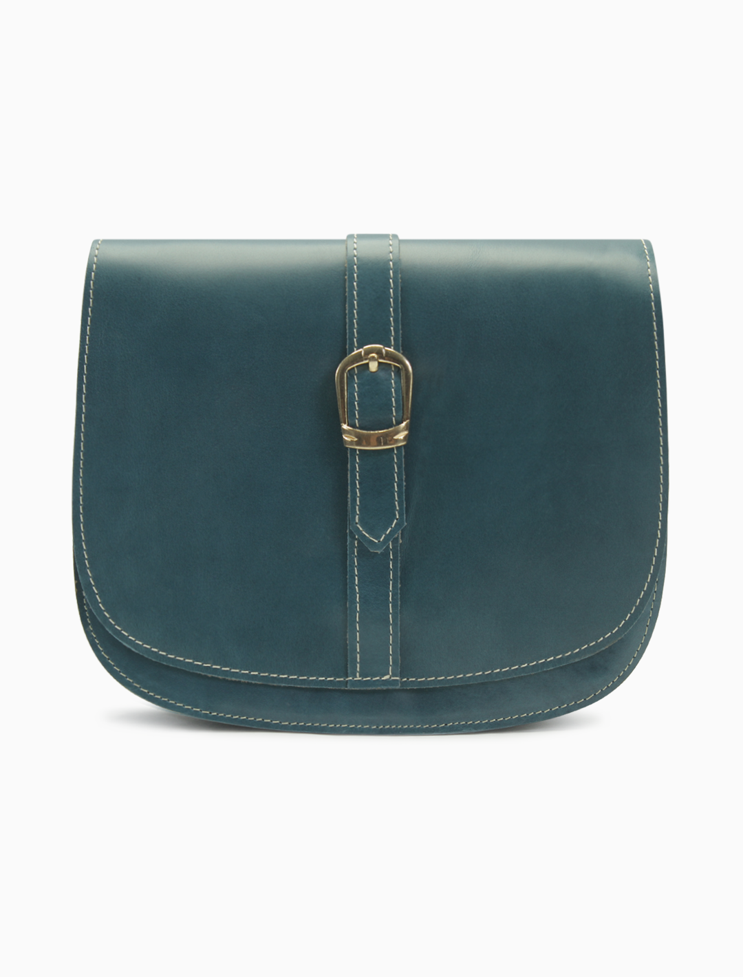 Elara Buckle Saddle Bag — Teal